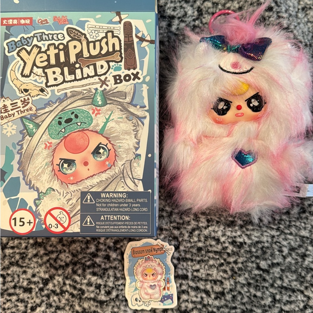 Baby three yeti plush- blossom snow nymph SPECIAL CRYING EYES